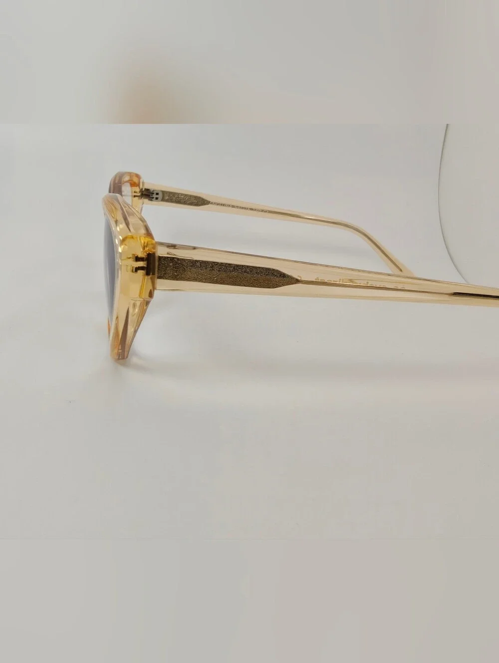 Angelina. Transparent Amber Cat-Eye Women's Glasses. Beautiful..